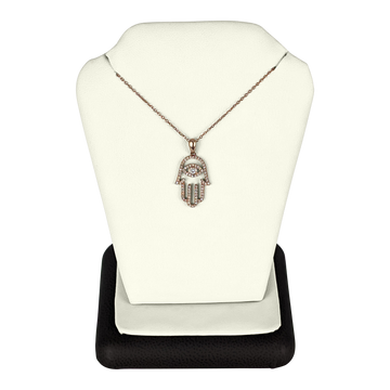14K Rose Gold Diamond Pendant Necklace – 0.25 CTW, 16" Cable Chain