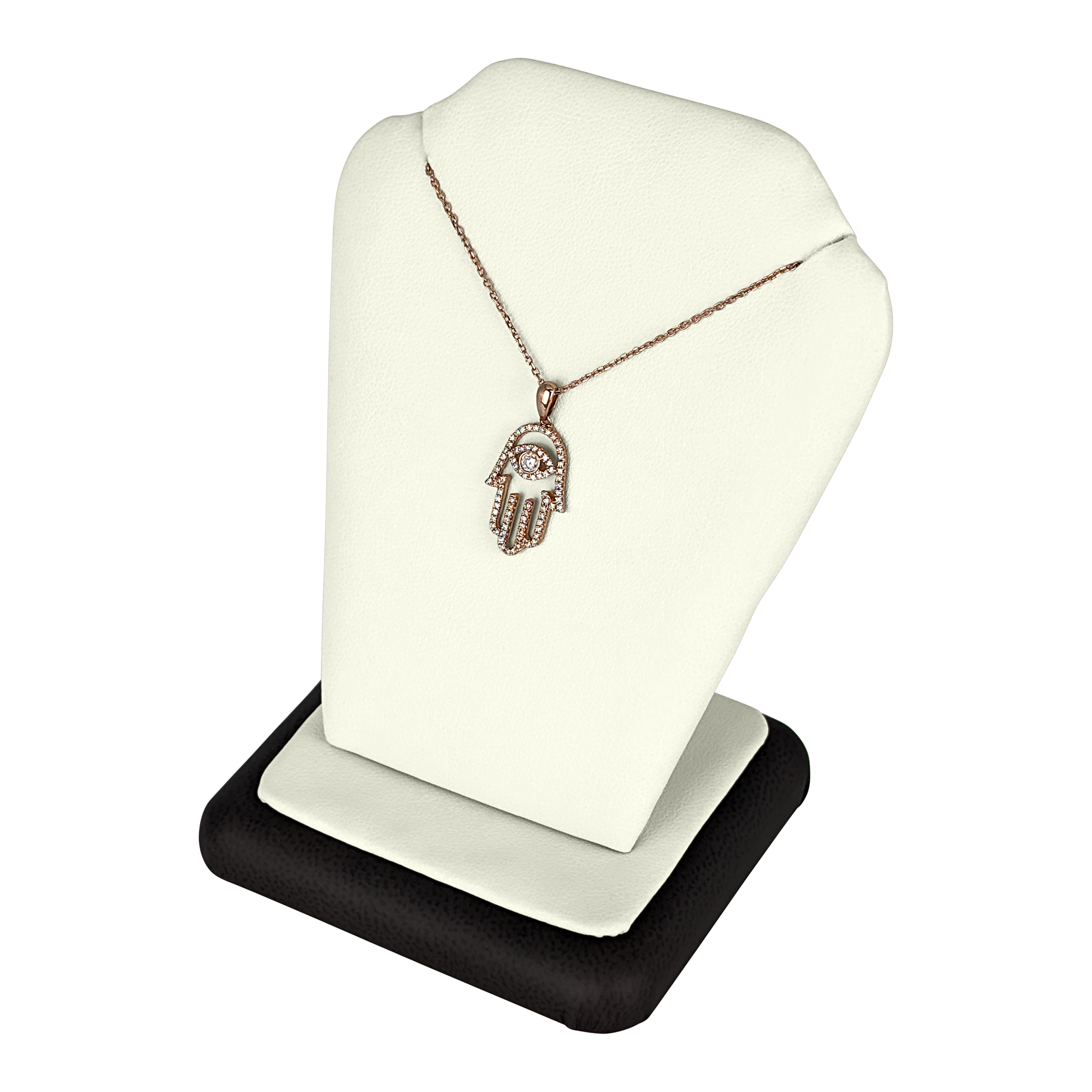 14K Rose Gold Diamond Pendant Necklace – 0.25 CTW, 16" Cable Chain