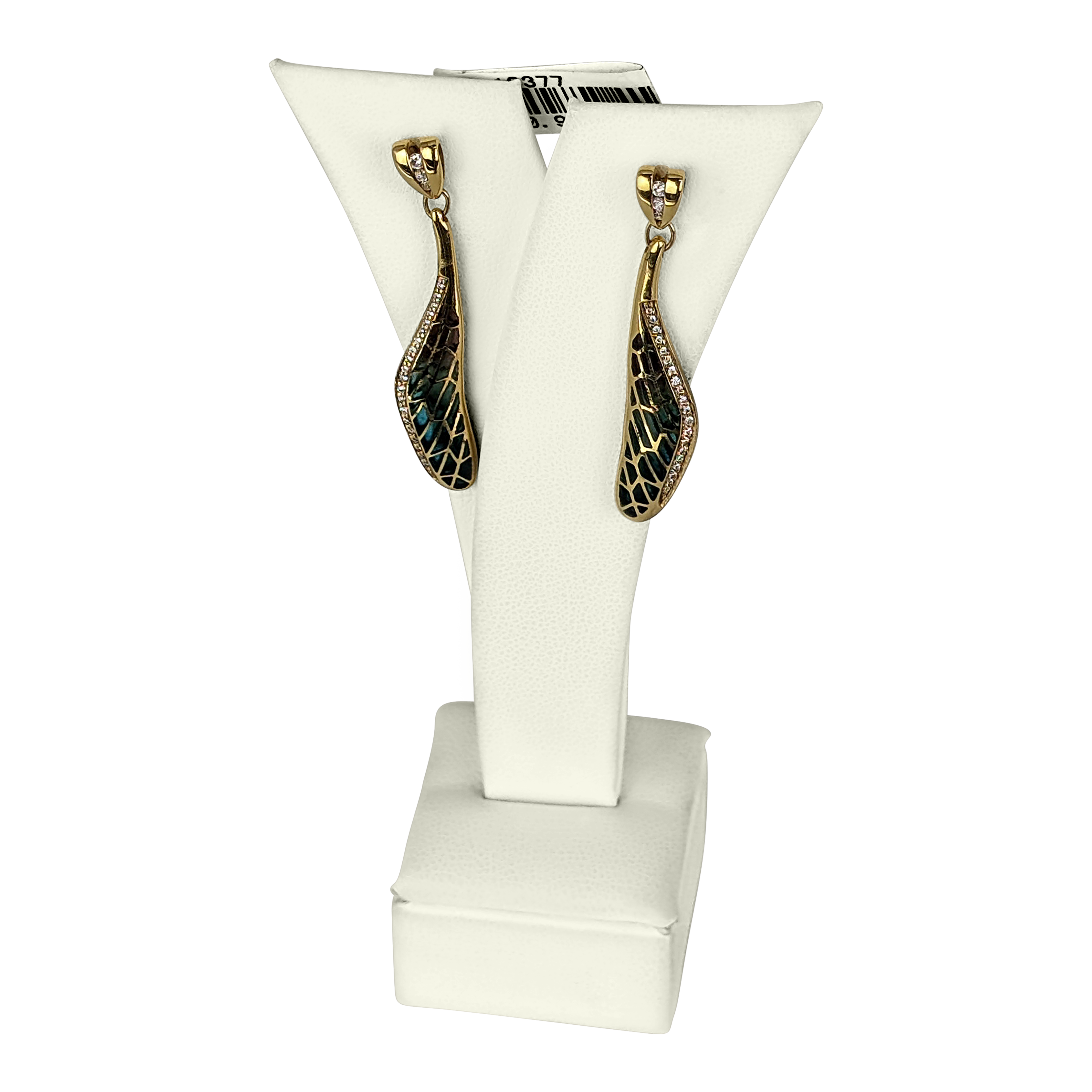 18K Gold Diamond Dragonfly Earrings – Elegant Nature-Inspired Design