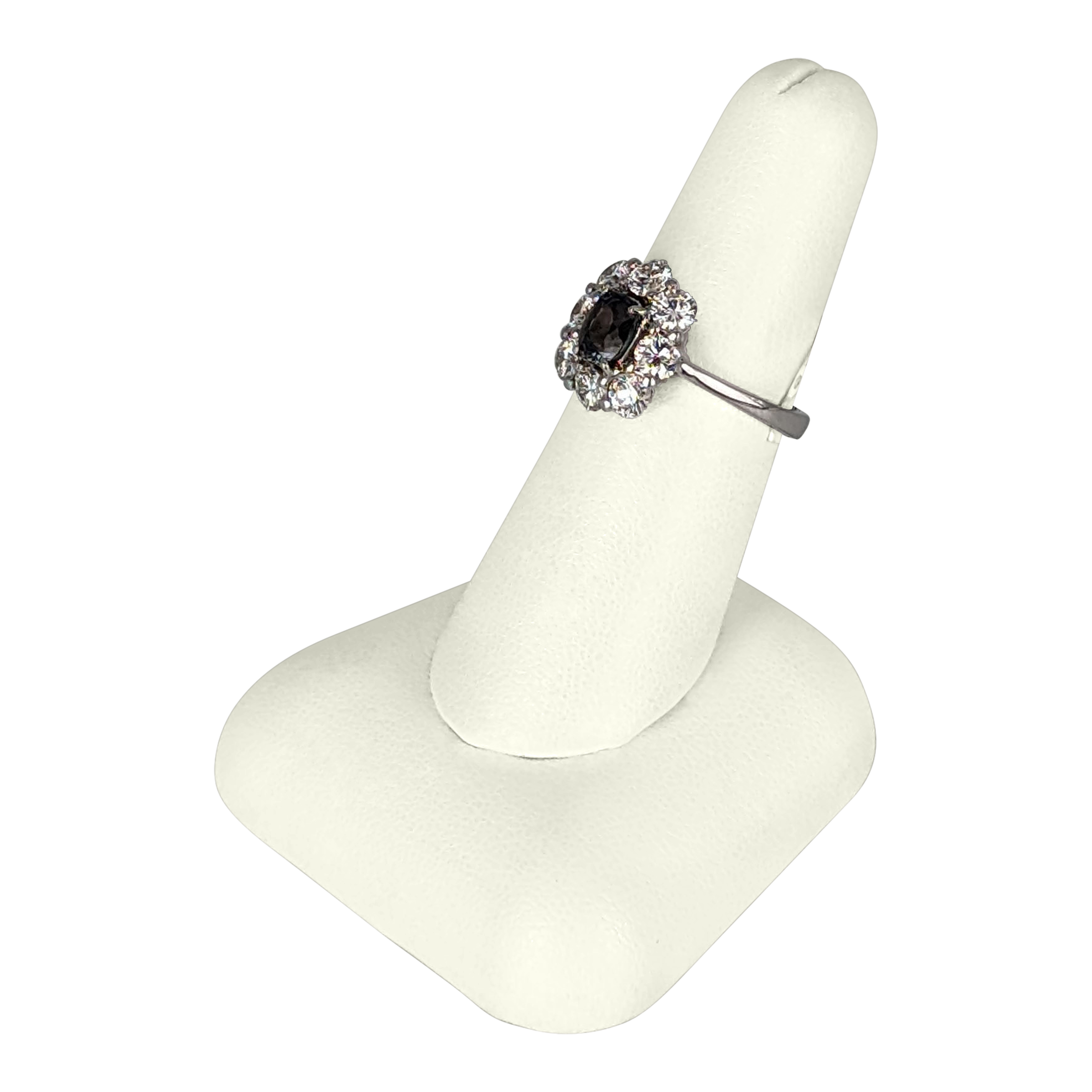 1 CT Alexandrite & Diamond Ring in 14K White Gold – 1.6 CT SI2 G Diamonds